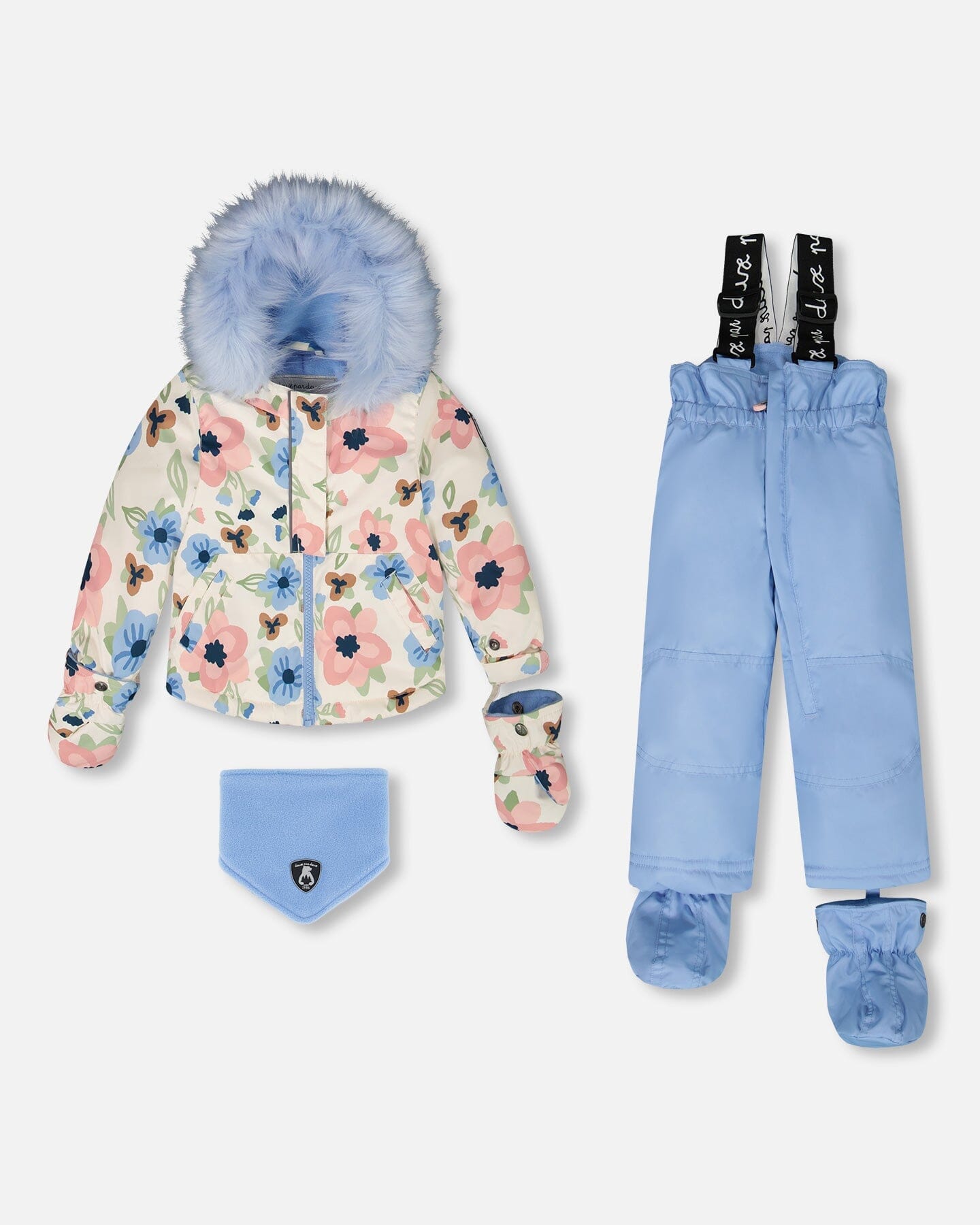 Combinaison de neige bébé deux pièces bleu clair