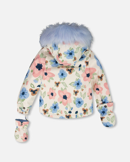 Combinaison de neige bébé deux pièces bleu clair