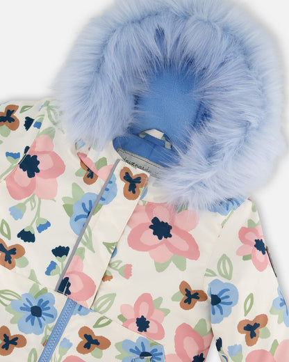Combinaison de neige bébé deux pièces bleu clair