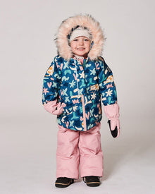 Ensemble de neige deux pièces bébé rose poudré