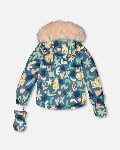 Ensemble de neige deux pièces bébé rose poudré