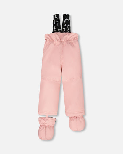 Ensemble de neige deux pièces bébé rose poudré