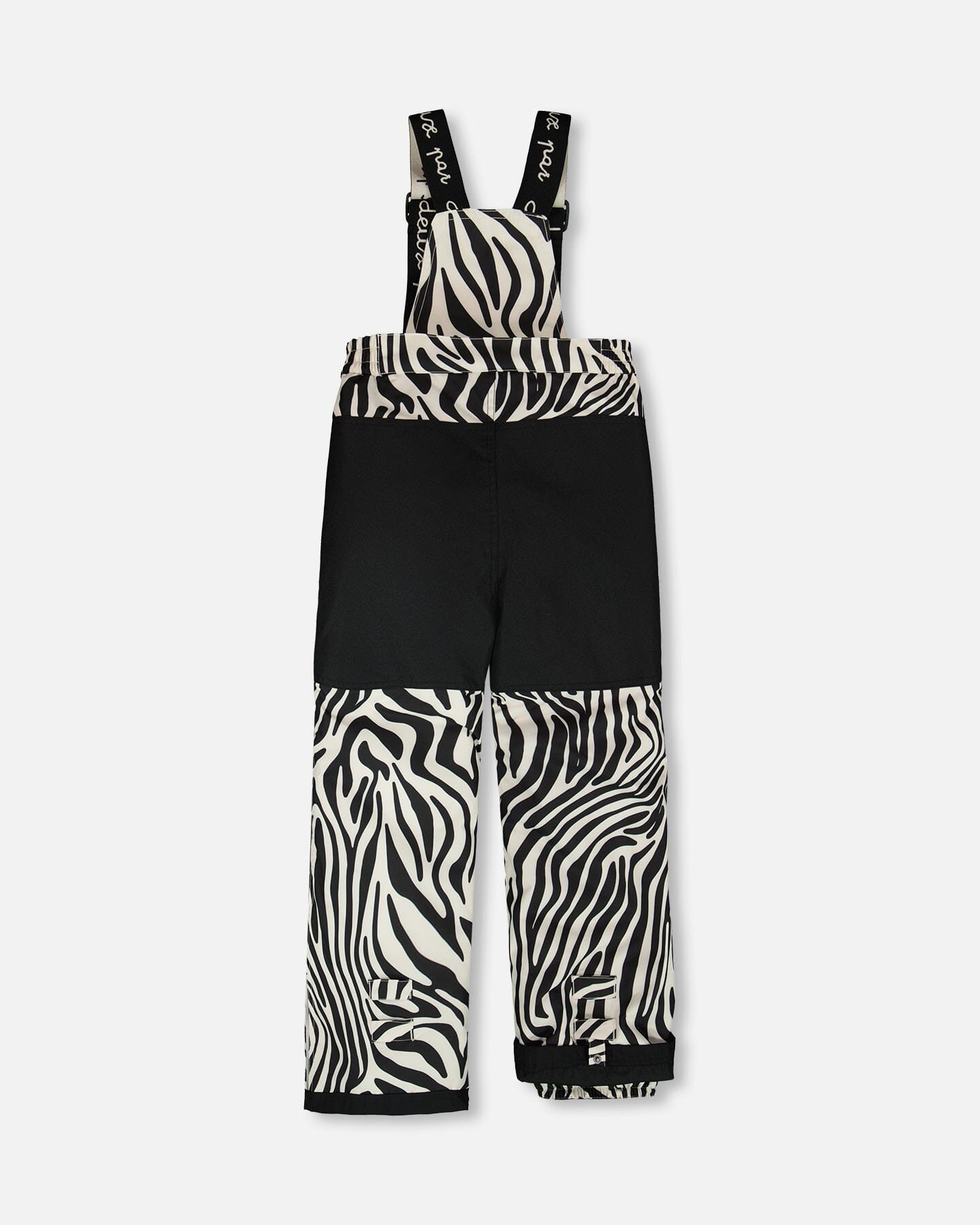 Ensemble de ski deux pièces écru avec pantalon imprimé