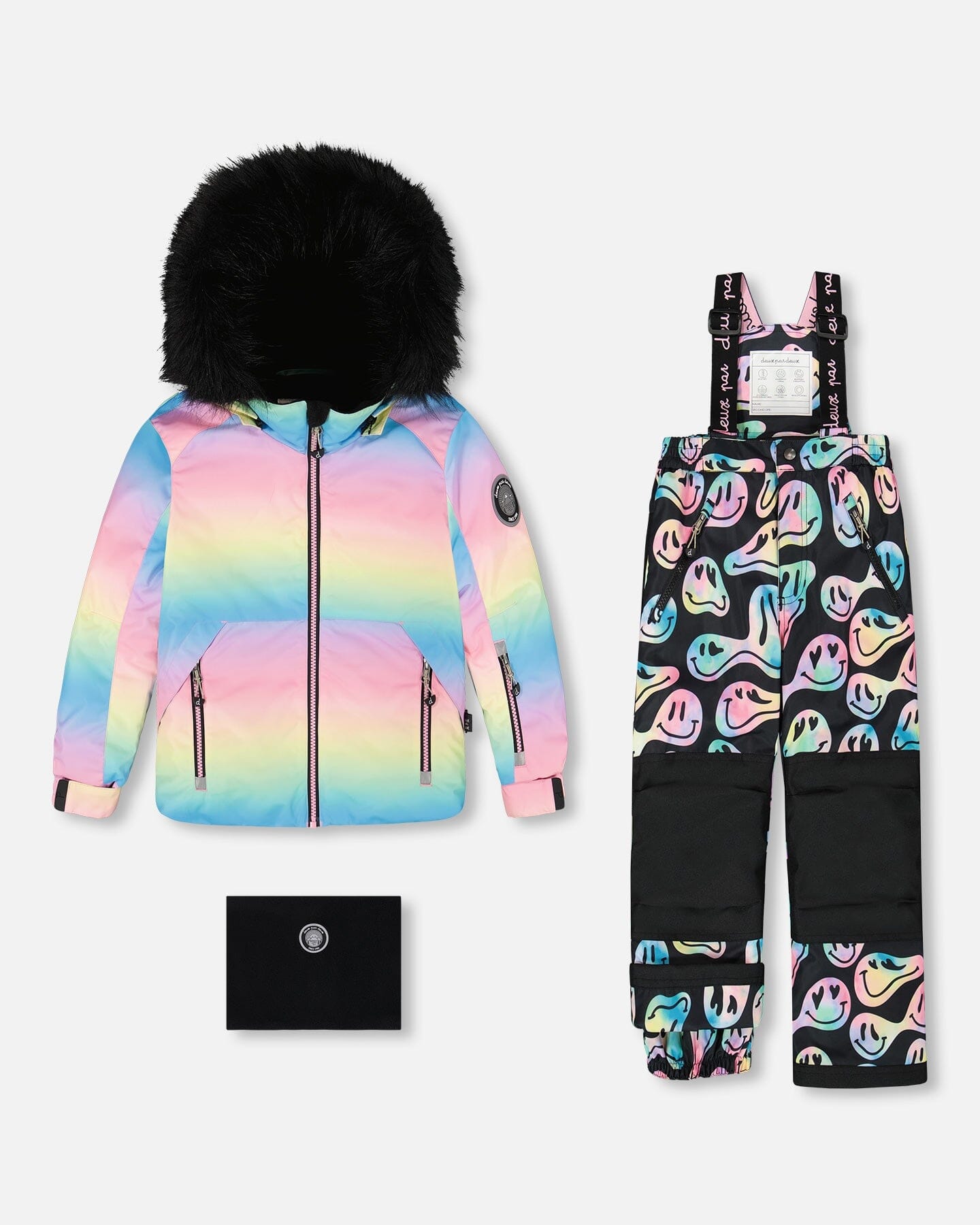Combinaison de Neige Deux Pièces Fille Motif Smiley