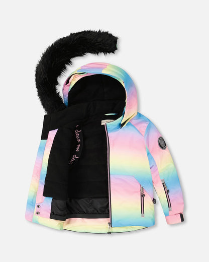 Combinaison de Neige Deux Pièces Fille Motif Smiley