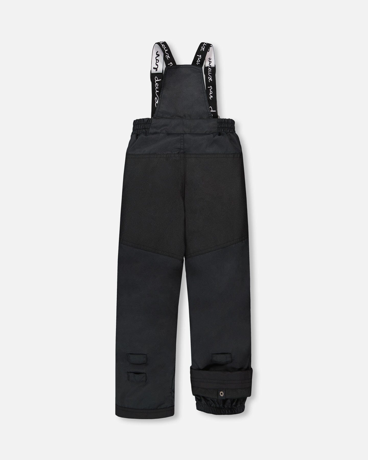 Ensemble de ski deux pièces avec veste imprimée et pantalon uni noir