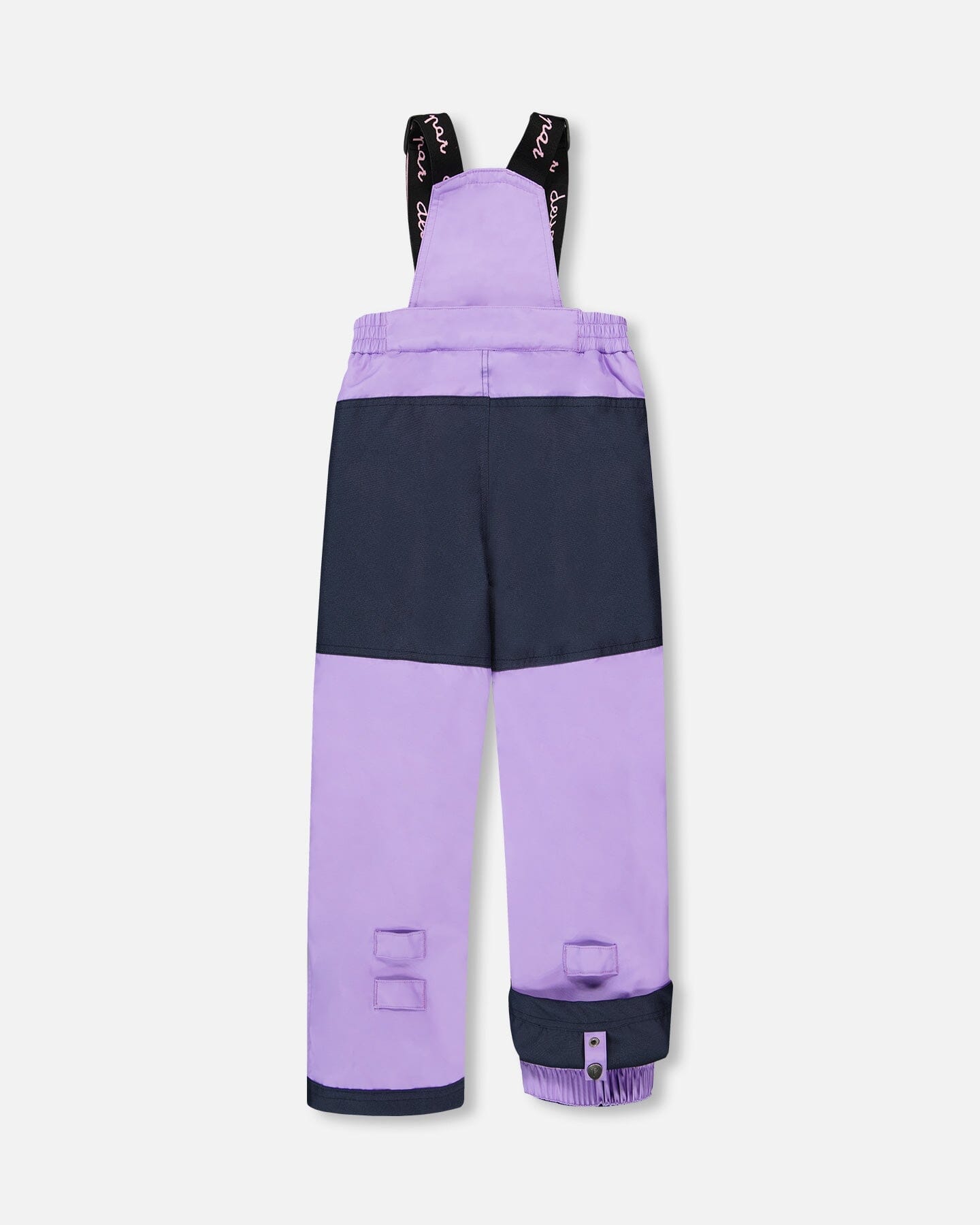 Combinaison de neige deux pièces avec veste color block imprimée lavande