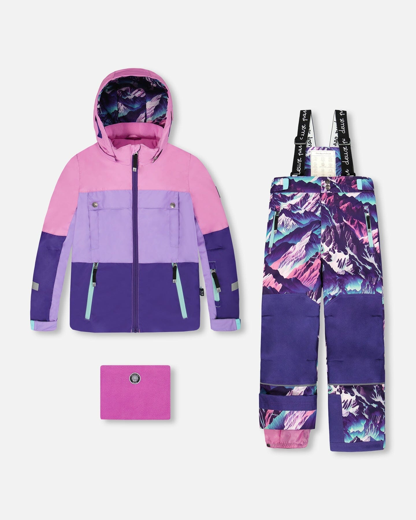 Ensemble de neige deux pièces Teknik imprimé Montagne Violette