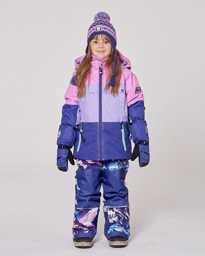 Ensemble de neige deux pièces Teknik imprimé Montagne Violette