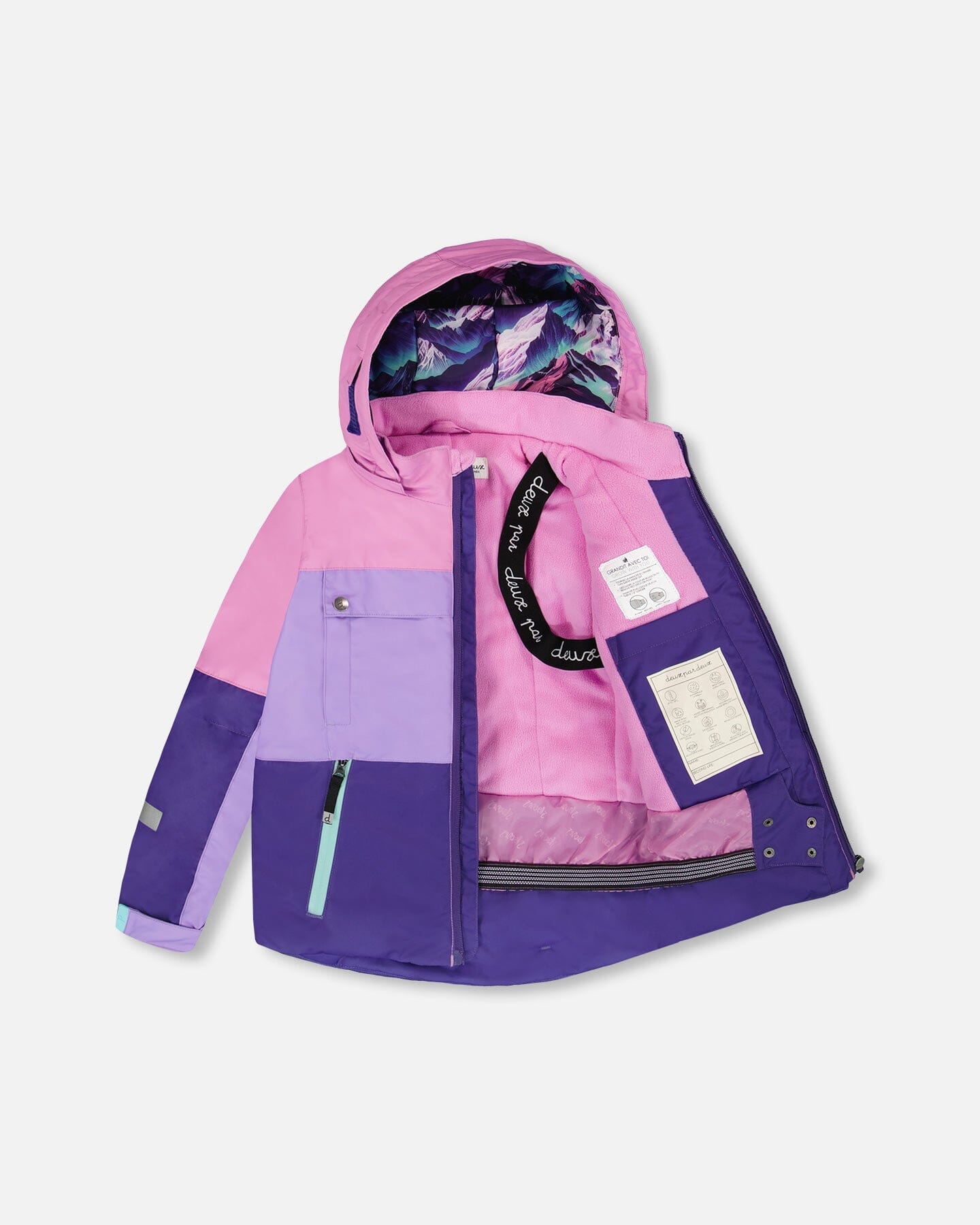 Ensemble de neige deux pièces Teknik imprimé Montagne Violette