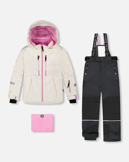Combinaison de ski deux pièces Teknik blanc cassé
