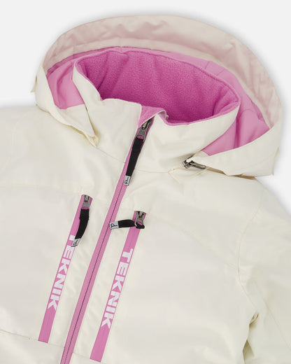 Combinaison de ski deux pièces Teknik blanc cassé
