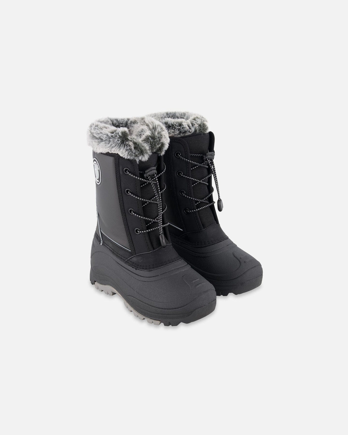 Bottes d'hiver noires avec doublure amovible