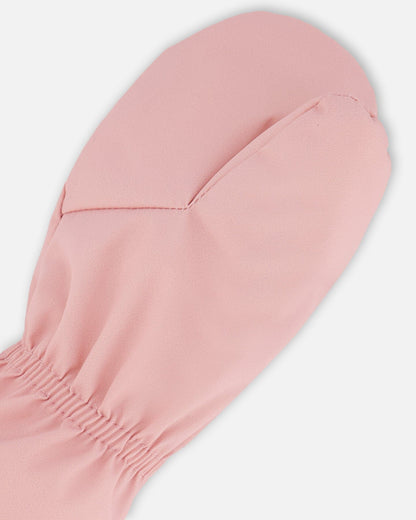 Lined Baby Mittens Dusty Pink
