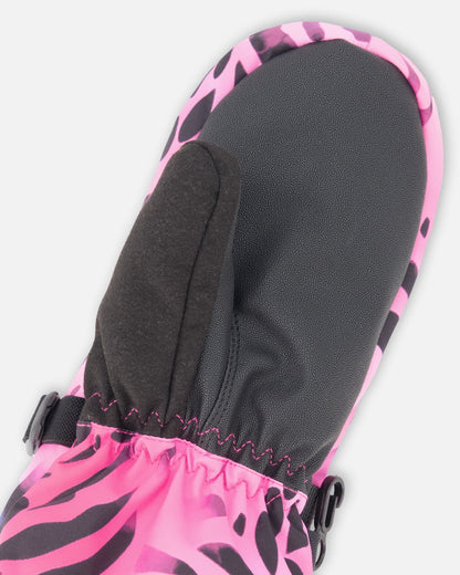 Mouffles d'hiver Teknik multicolores léopard et zèbre