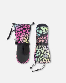Winter Mittens Teknik Rainbow Leopard
