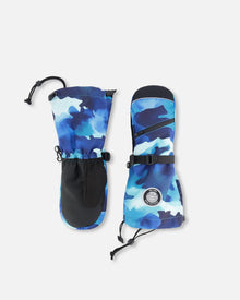 Moufle d'hiver Teknik Camouflage Bleu Sarcelle