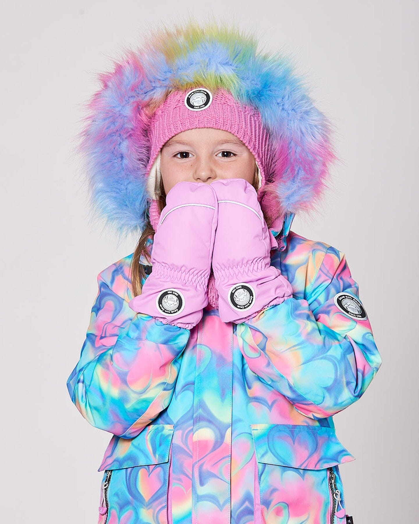 Winter Mittens Play Purple