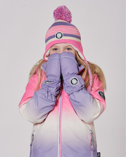 Mouffles d'hiver Jouer Violet Gris