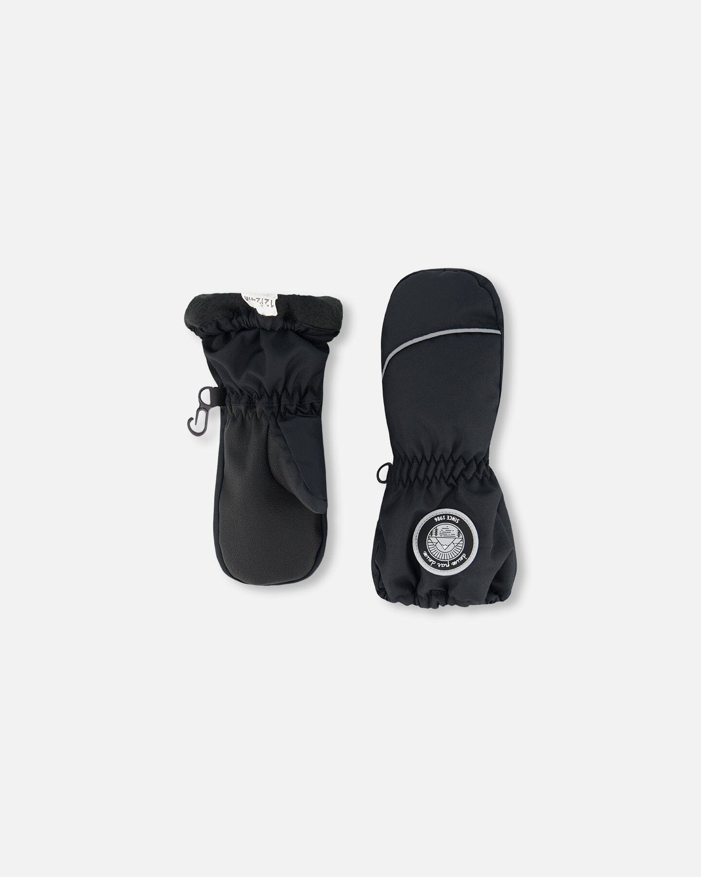 Moufle d'hiver motif noir