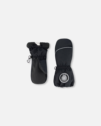 Moufle d'hiver motif noir