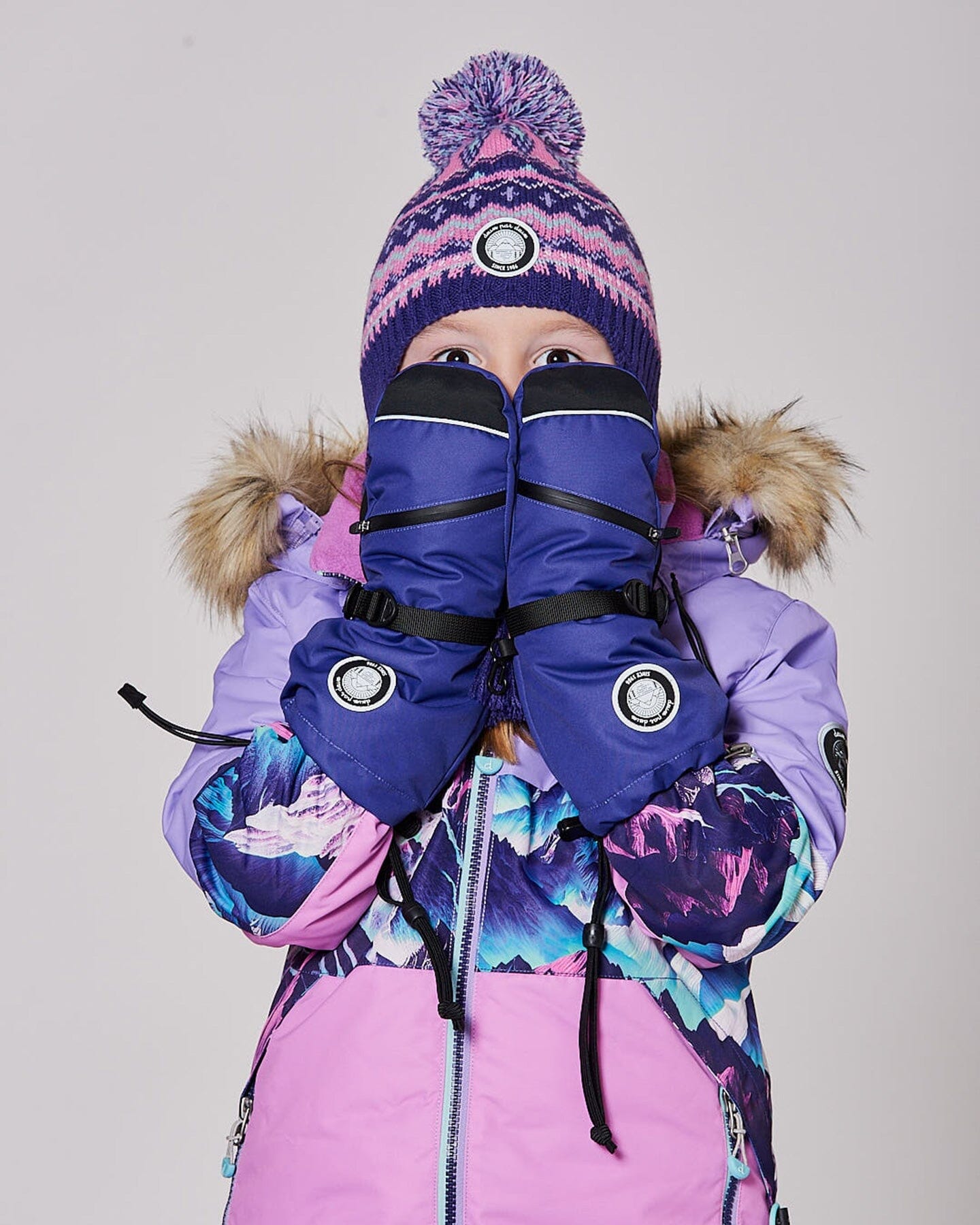Winter Mittens Teknik Dark Purple