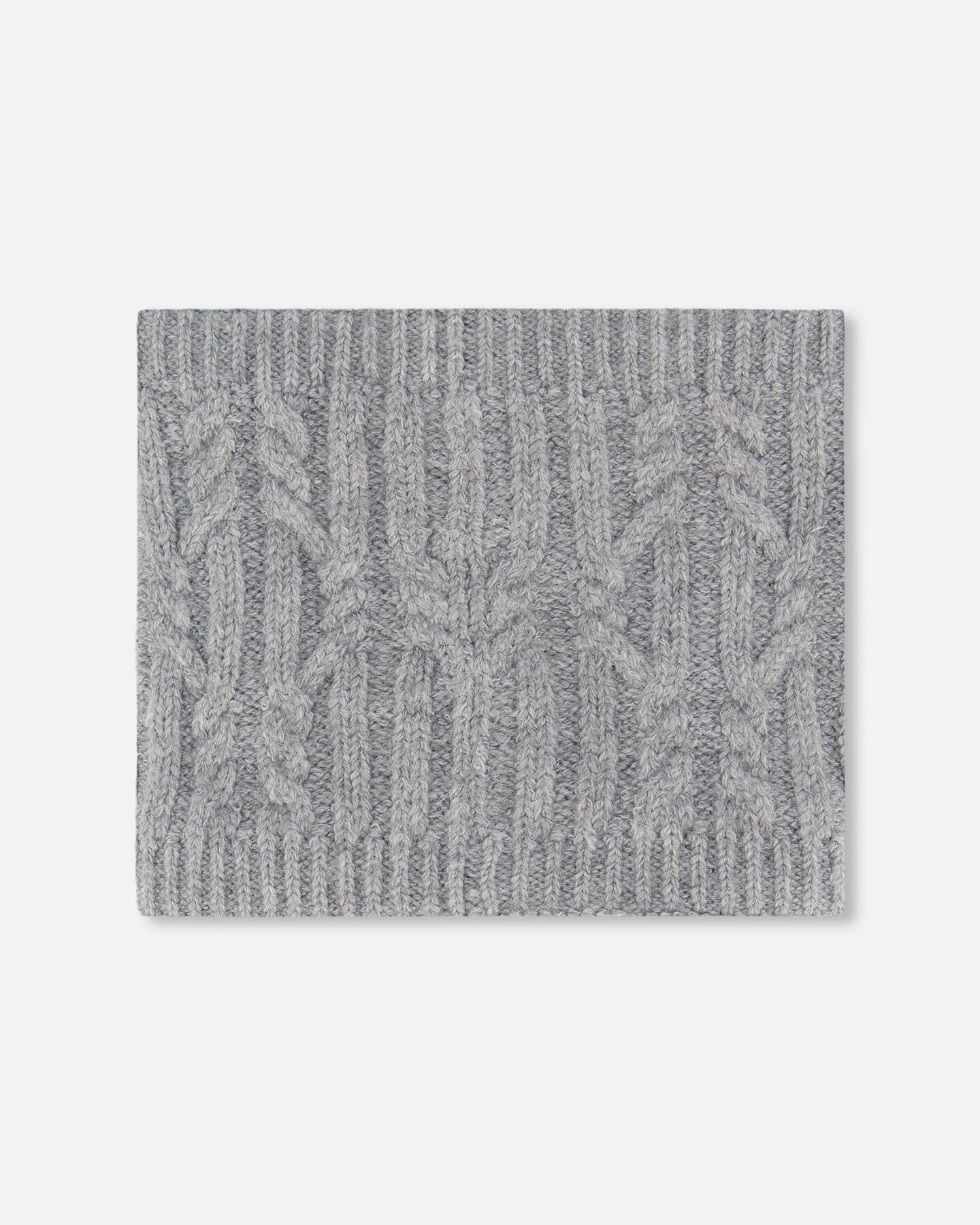 Cache-cou d'hiver doublé gris chiné