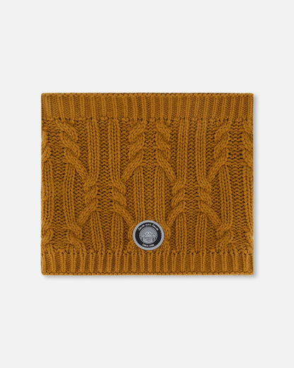 Lined Winter Neckwarmer Brown Sugar