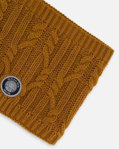 Lined Winter Neckwarmer Brown Sugar