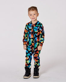 Sous-vêtement thermique une pièce motif Smiley garçon