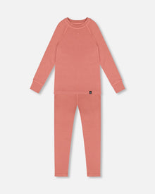 Merino Wool Base Layer Set Dusty Pink