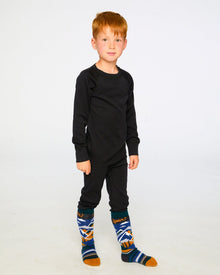 Merino Wool Base Layer Set Black