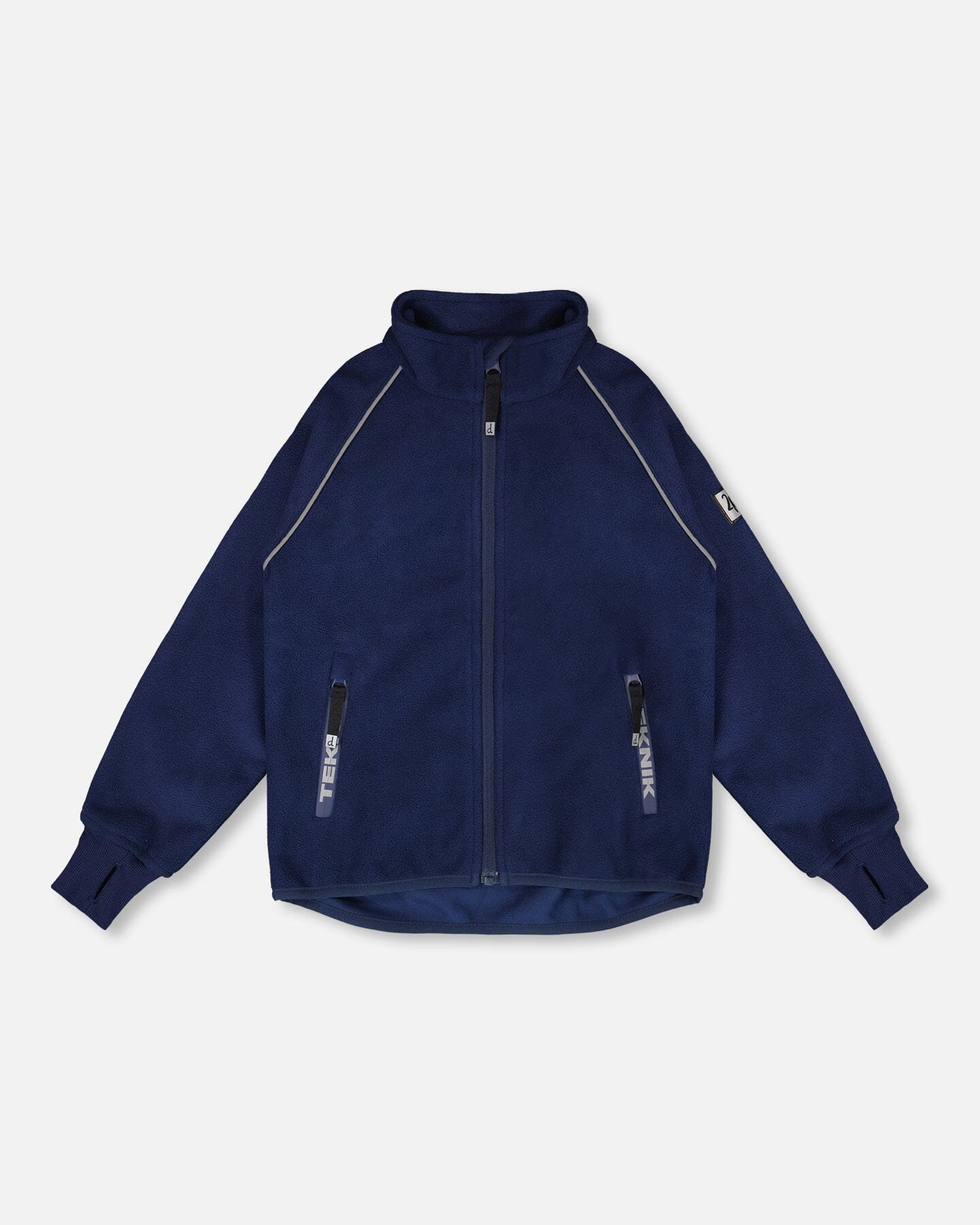 Veste mi-saison coupe-vent en polaire TEKNIK bleu marine