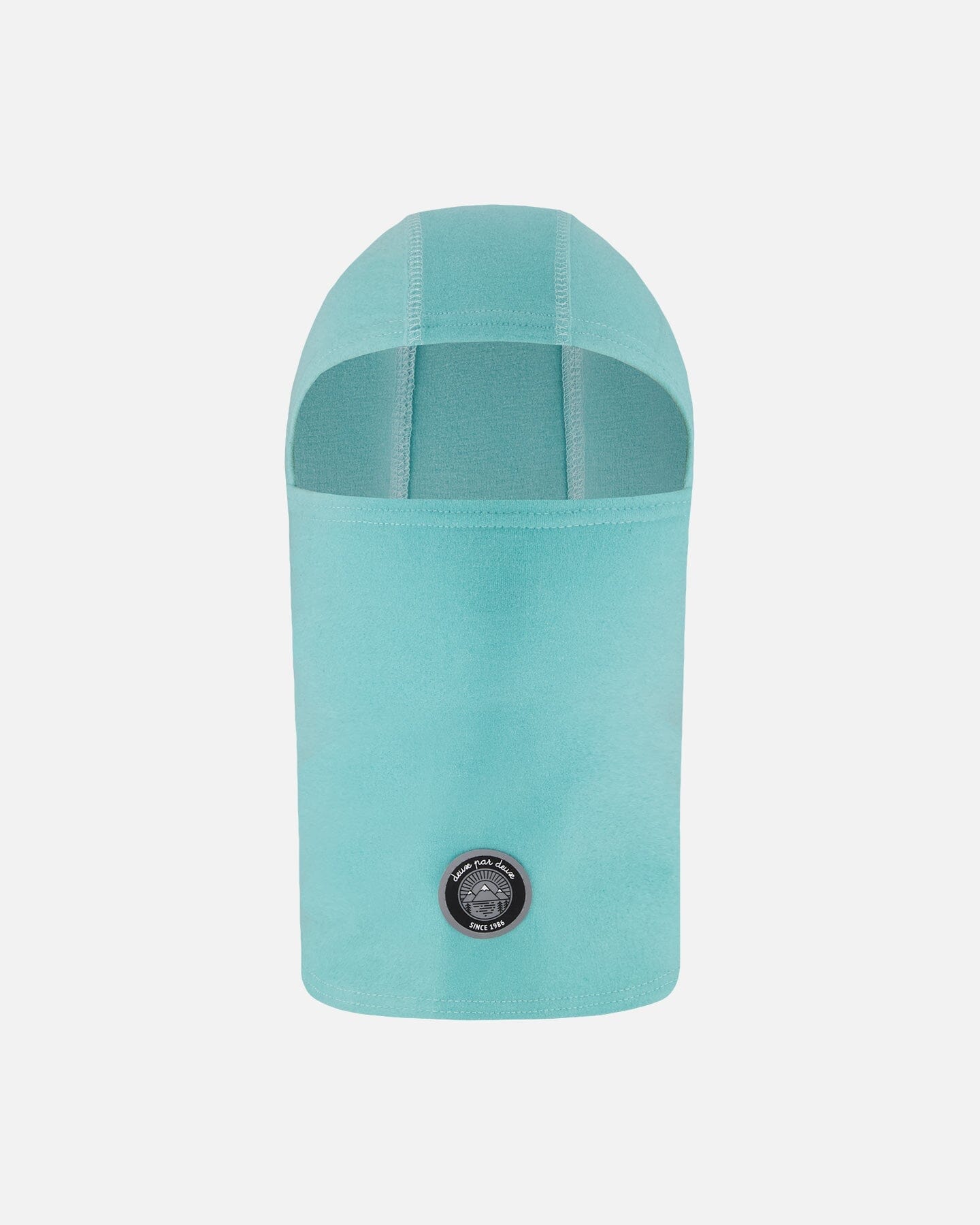 Cagoule en jersey brossé bleu turquoise