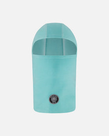 Cagoule en jersey brossé bleu turquoise
