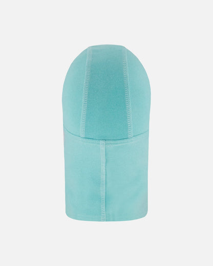 Cagoule en jersey brossé bleu turquoise
