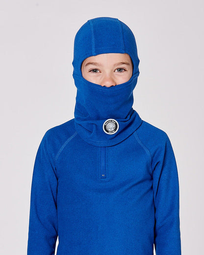 Cagoule en jersey brossé bleu