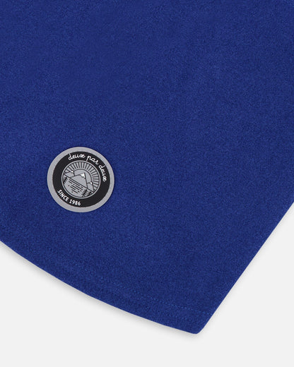 Cagoule en jersey brossé bleu