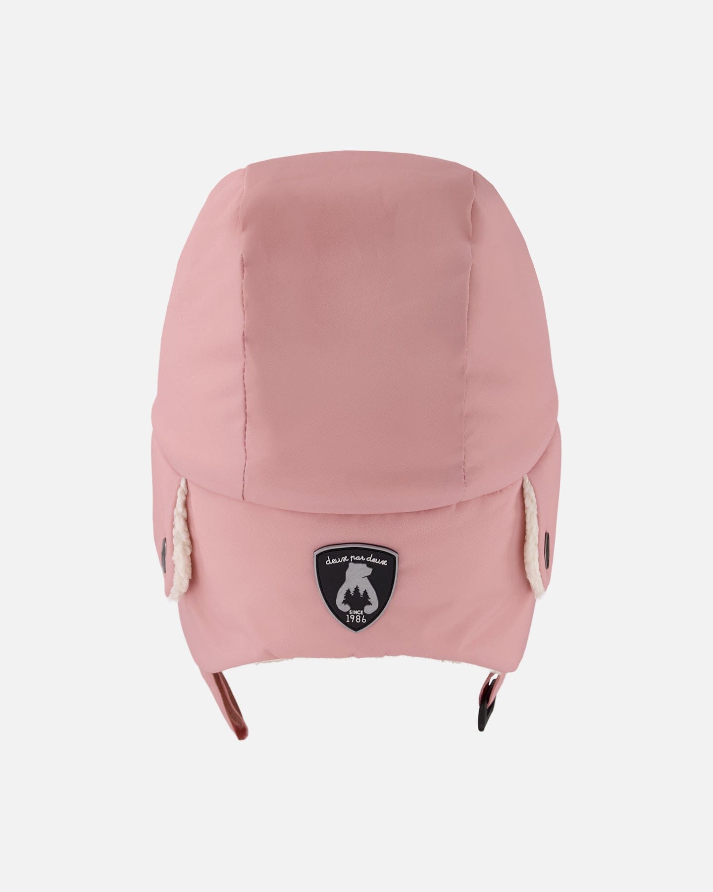 Chapka bébé doublée Rose poudré