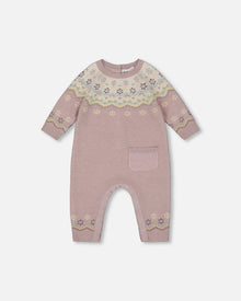 Combinaison tricotée Jacquard Lilas Souvenir