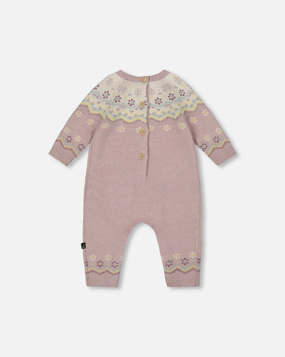 Combinaison tricotée Jacquard Lilas Souvenir