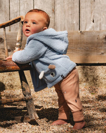 Pantalon Évolutif en Coton Biologique Imprimé Chiens Beige