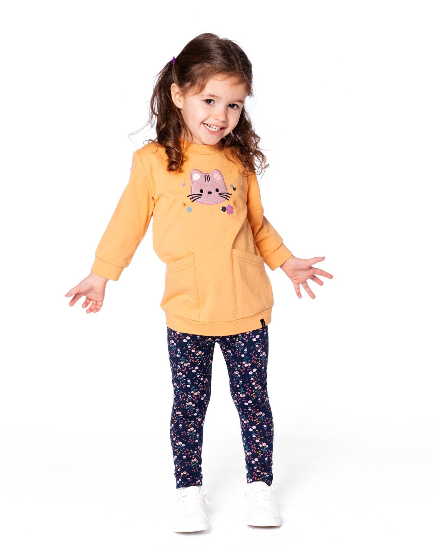 Ensemble tunique et legging marron doré