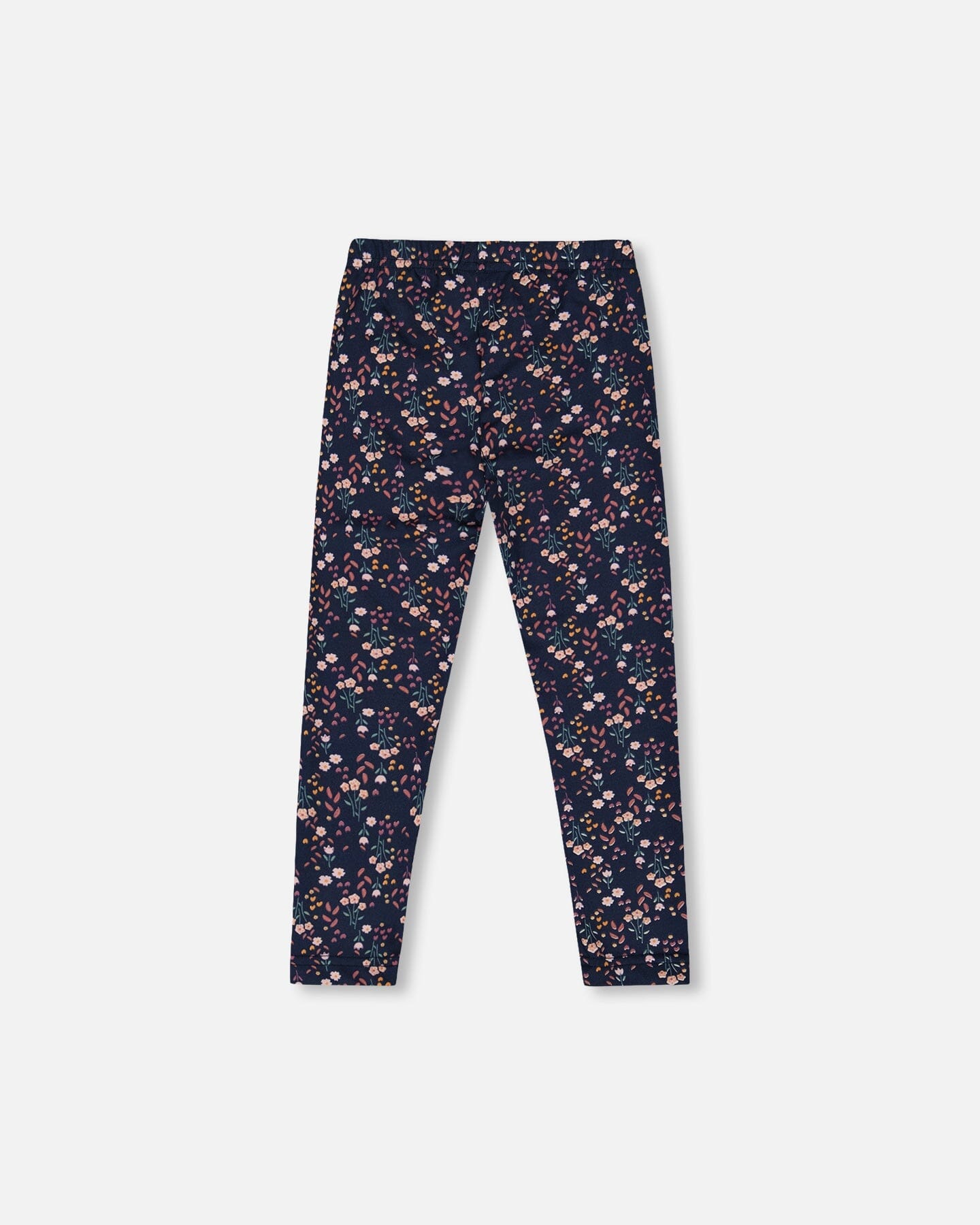 Legging en jersey marine fleuri