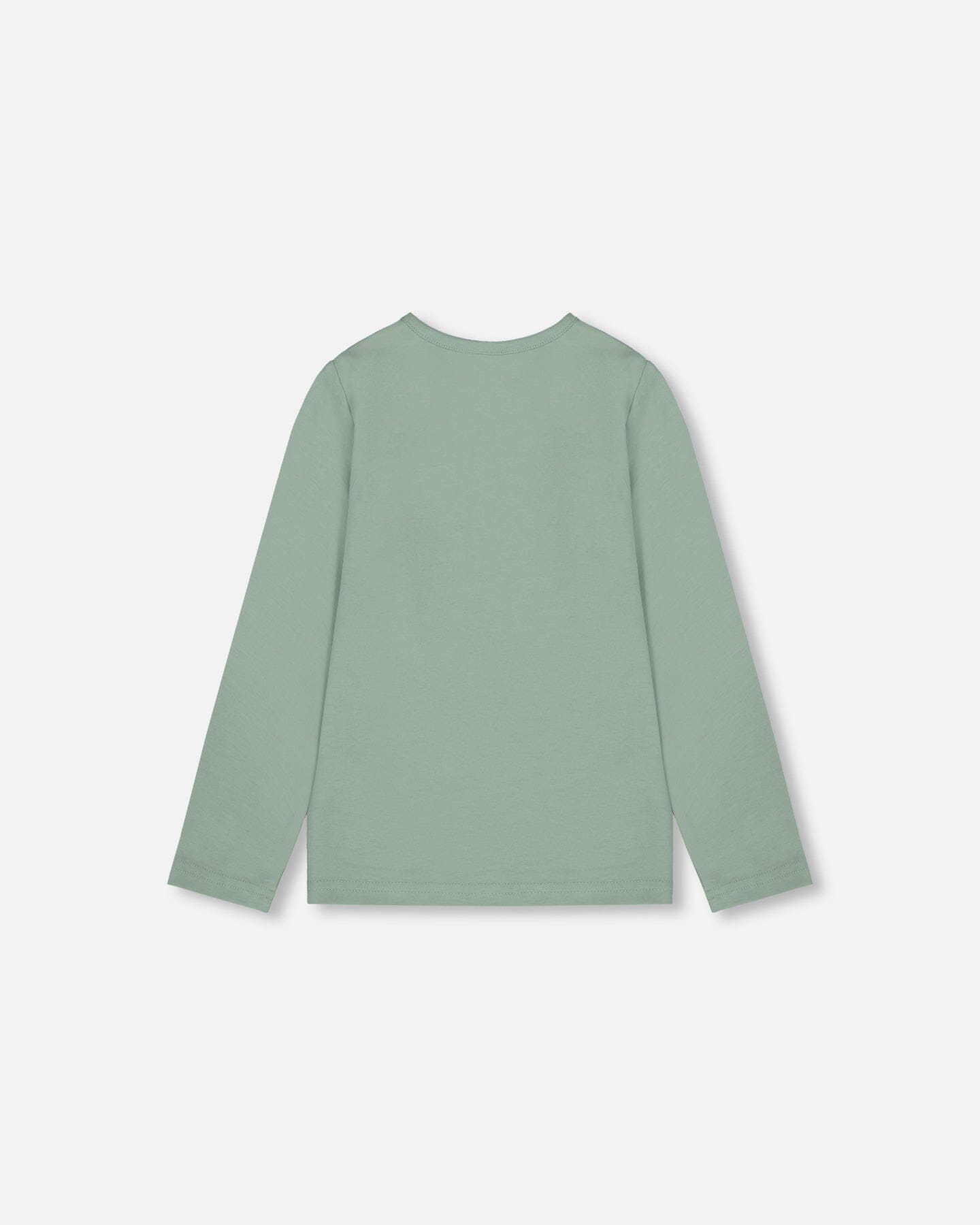 Haut en jersey de coton biologique vert jade avec hibou