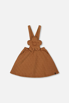 Quilted Overall Dress Mocha