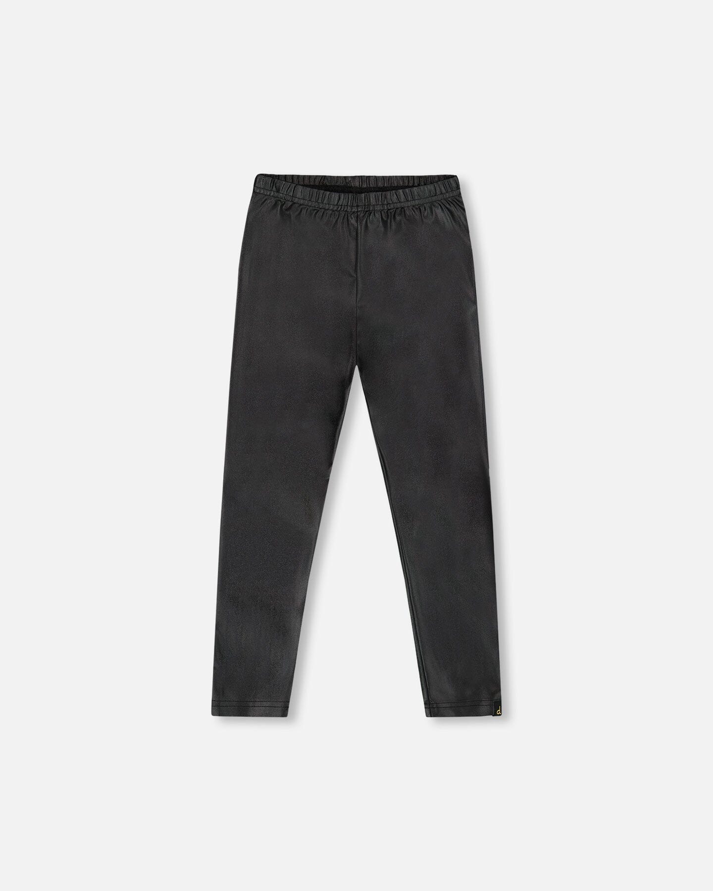 Shiny Stretch Jersey Leggings Black