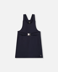 Robe Pull Milano Bleu Marine Avec Détail Boucle