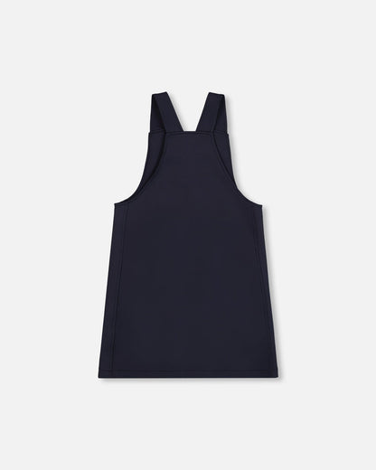 Robe Pull Milano Bleu Marine Avec Détail Boucle