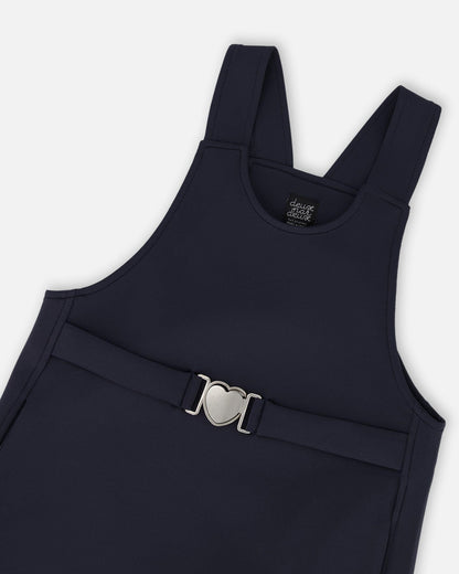 Robe Pull Milano Bleu Marine Avec Détail Boucle